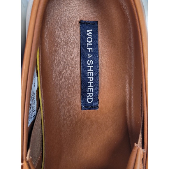 Wolf & Shepherd Cruise Unisex Honey Brown Leather Slip On Sneaker Size 6.5M 8W main image 5